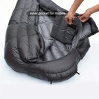 Winter Down Sleeping Bag Zipper Closure-1