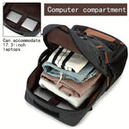 Hiking Backpack with USB & Shoe Compartment-3