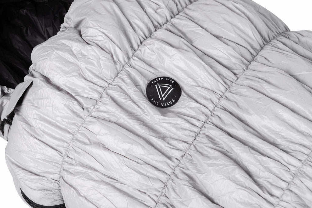 Goose Down Sleeping Bag Grey-3