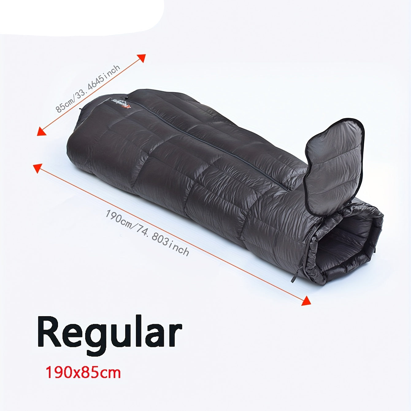 Winter Down Sleeping Bag Zipper Closure-3